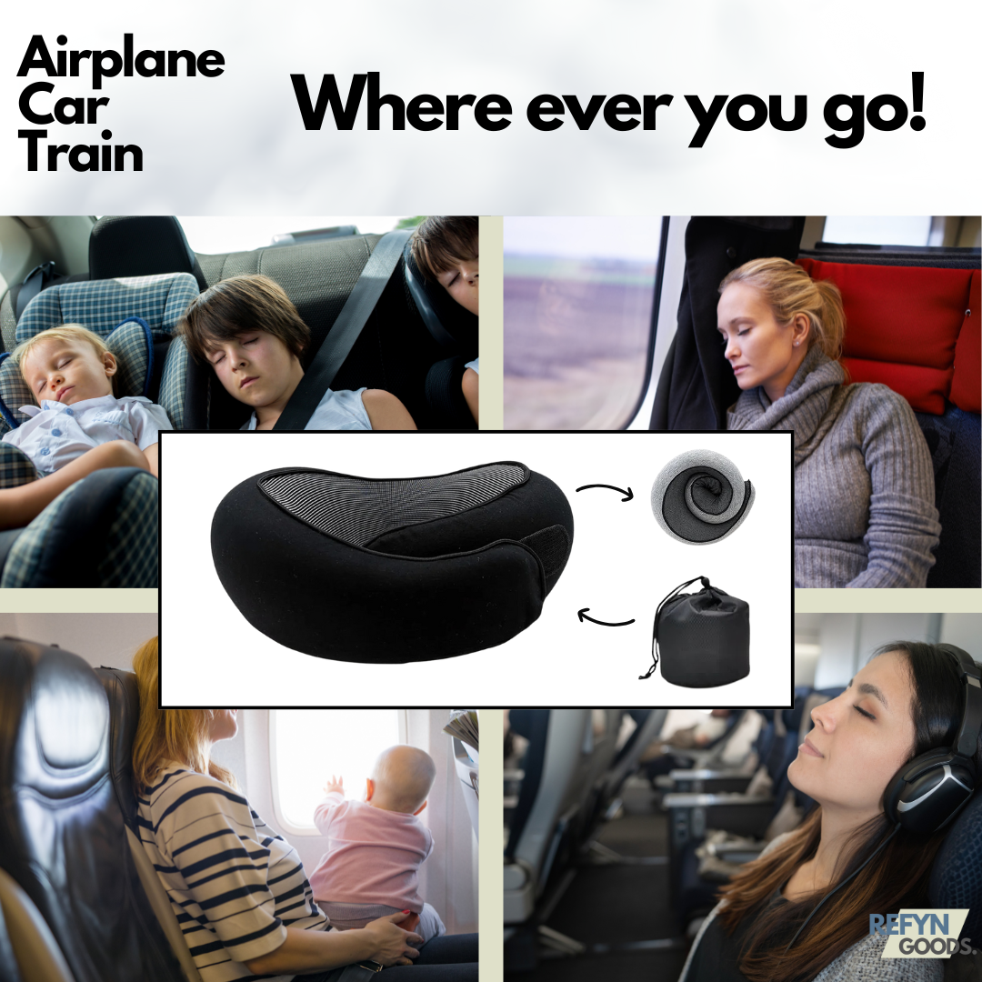 360° Memory Foam Travel Pillow