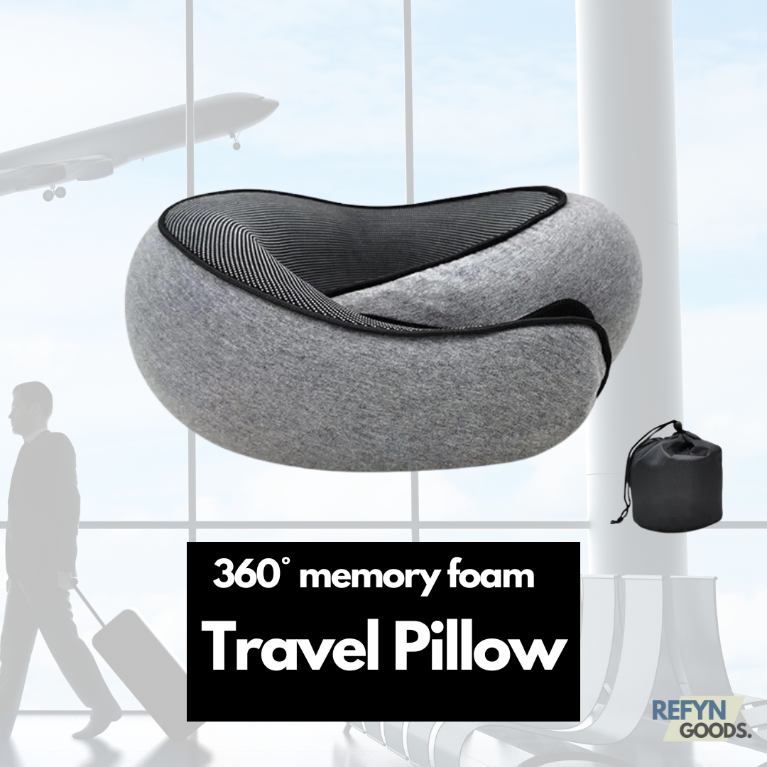 360° Memory Foam Travel Pillow