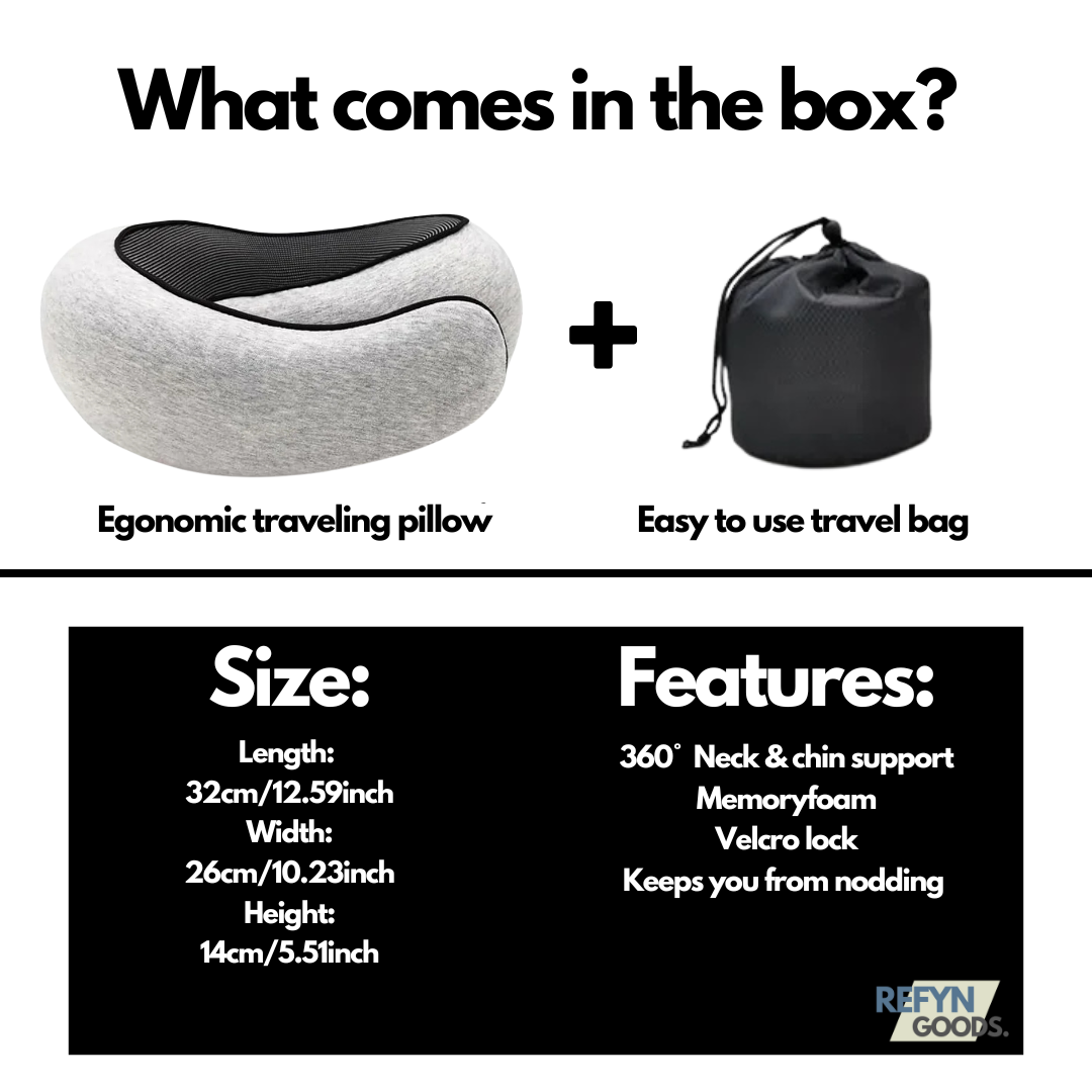 360° Memory Foam Travel Pillow